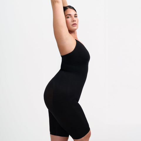 Sculpting bodysuit shapewear with shorts