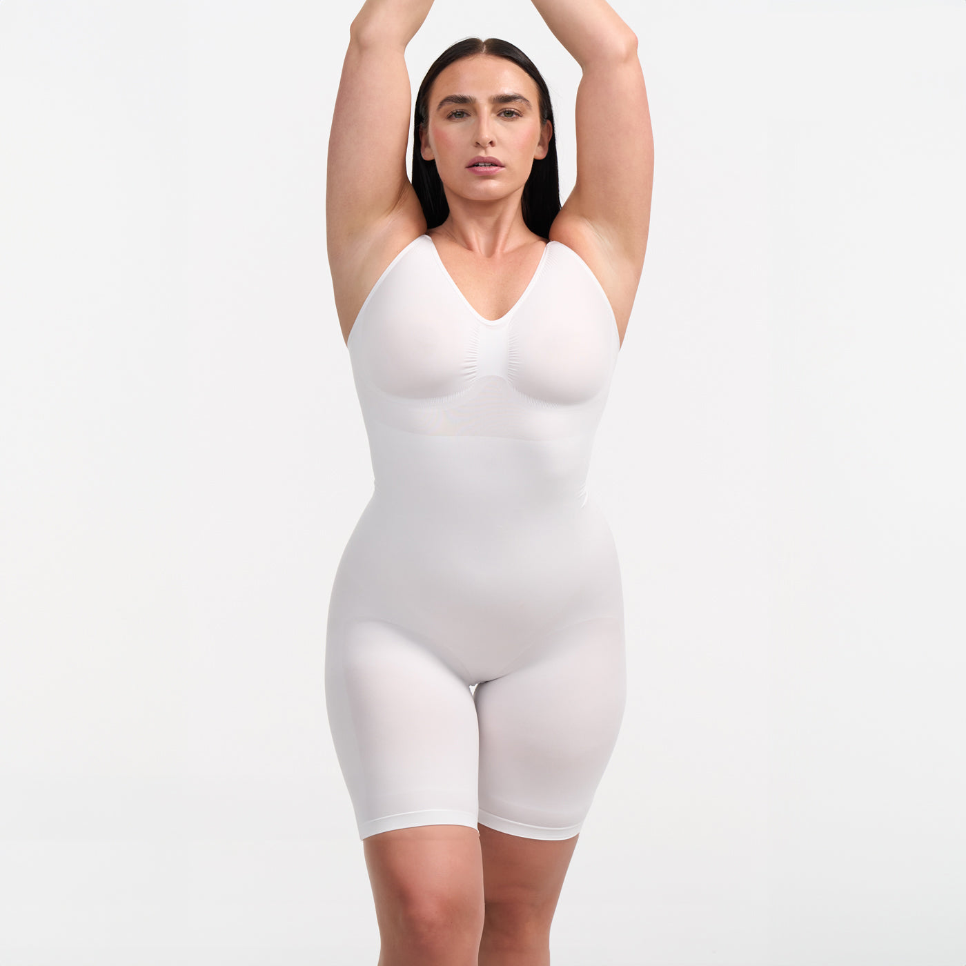 Sculpting bodysuit shapewear with shorts