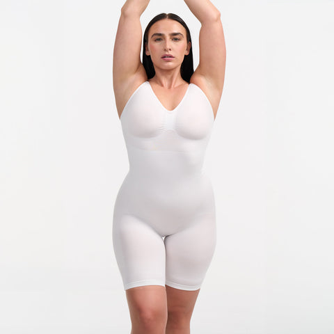 Sculpting bodysuit shapewear with shorts